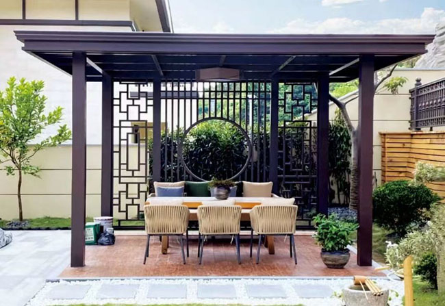 庭院搭建鋁合金涼亭