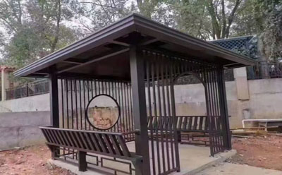 室外休閑鋁涼亭應(yīng)用